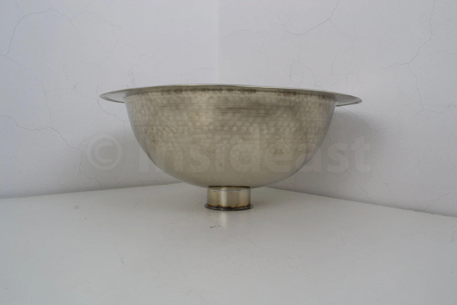 Handcrafted Solid German Silver Sink, Drop In Customizable German Silver Sink (14,5”)