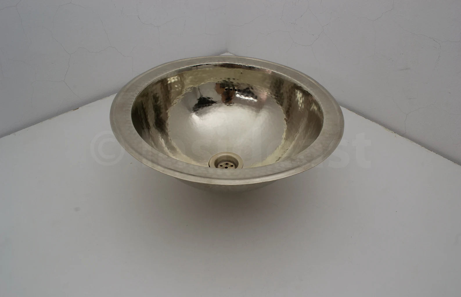 Handcrafted Solid German Silver Sink, Drop In Customizable German Silver Sink (14,5”)