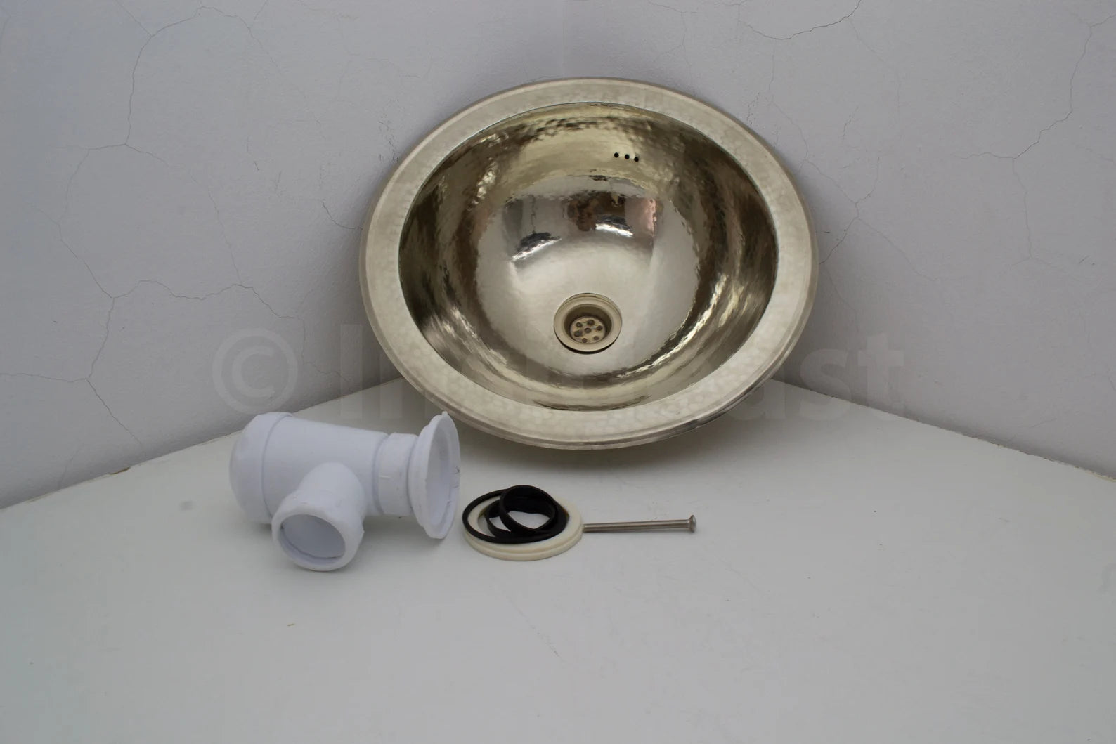 Handcrafted Solid German Silver Sink, Drop In Customizable German Silver Sink (14,5”)
