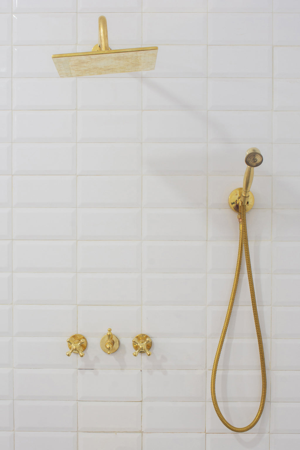 Brass Shower Fixtures – Dual Shower Head
