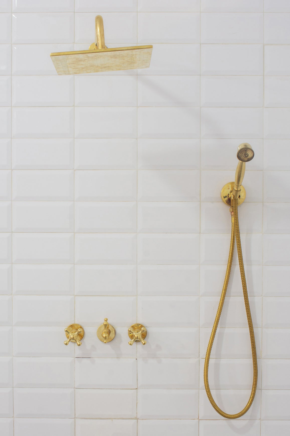 Brass Shower Fixtures – Dual Shower Head