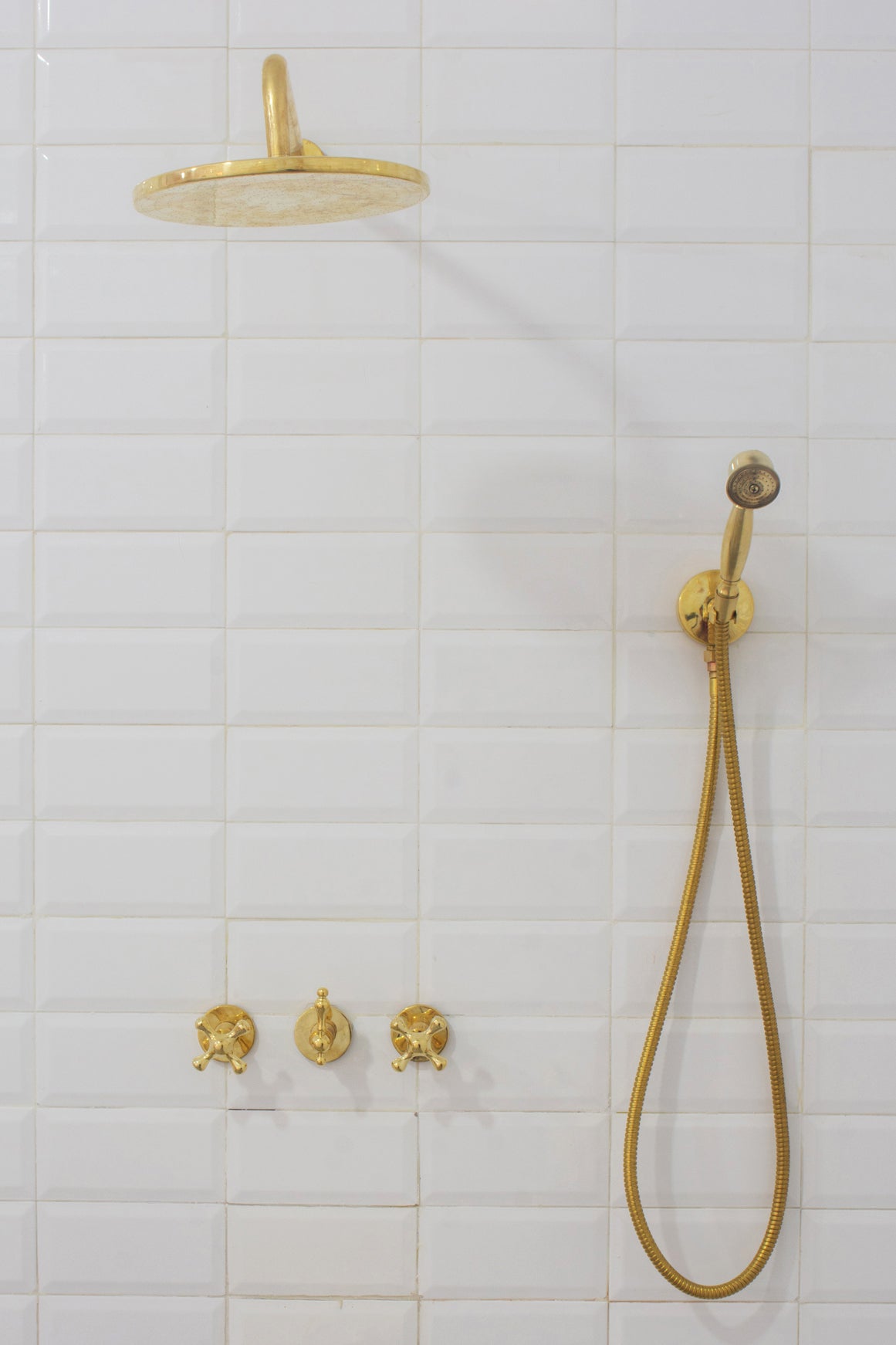 Brass Shower Fixtures – Dual Shower Head