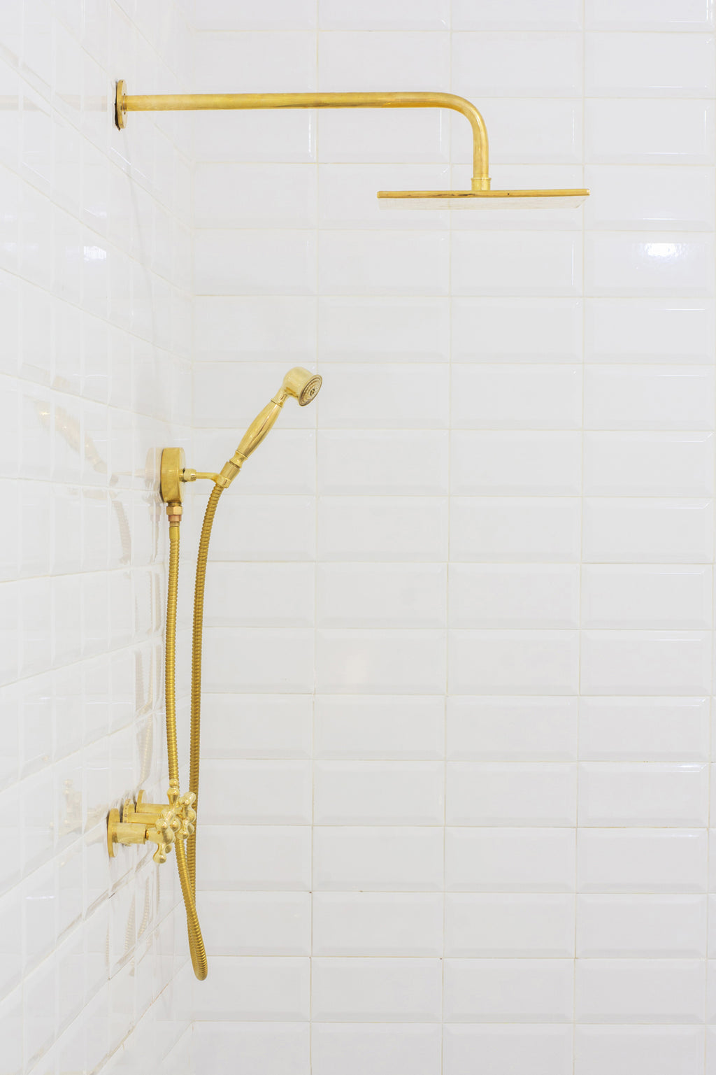 Brass Shower Fixtures – Dual Shower Head