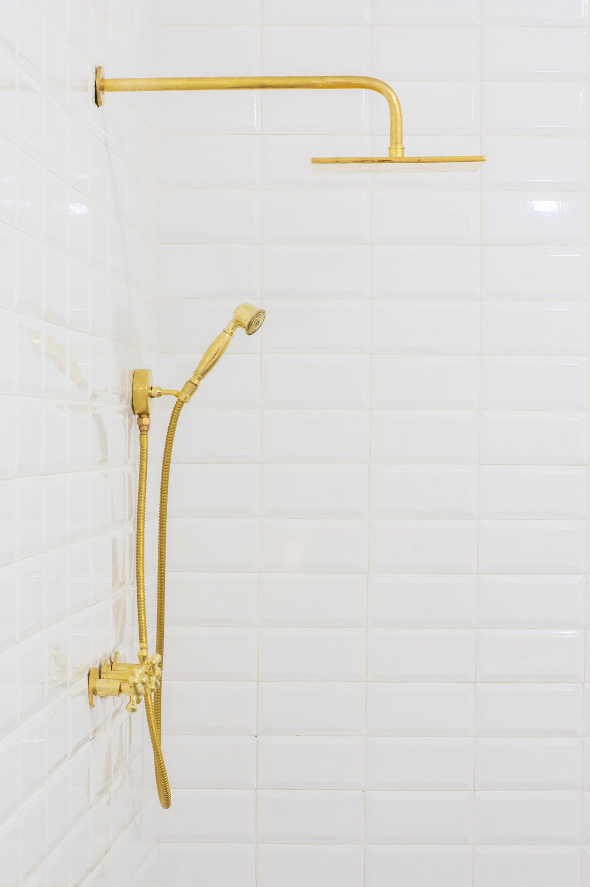 Brass Shower Fixtures – Dual Shower Head