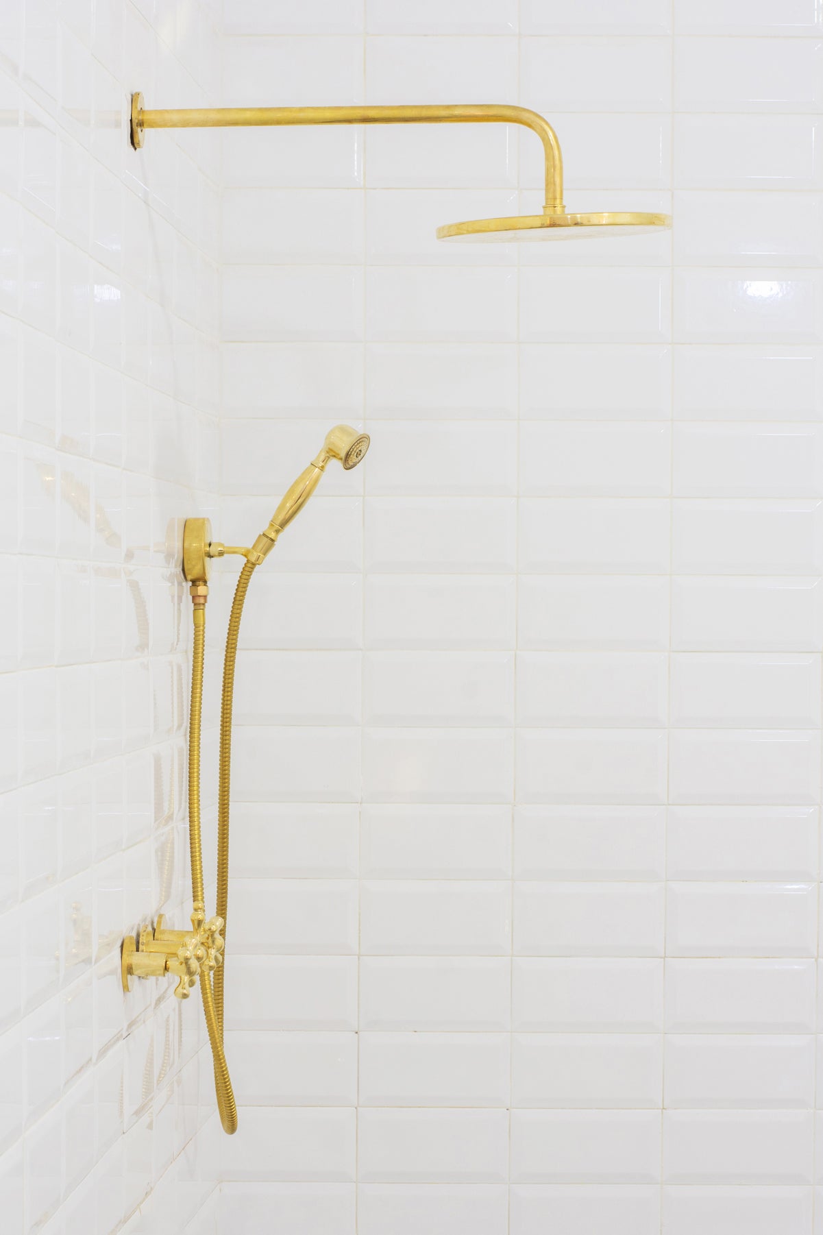 Brass Shower Fixtures – Dual Shower Head
