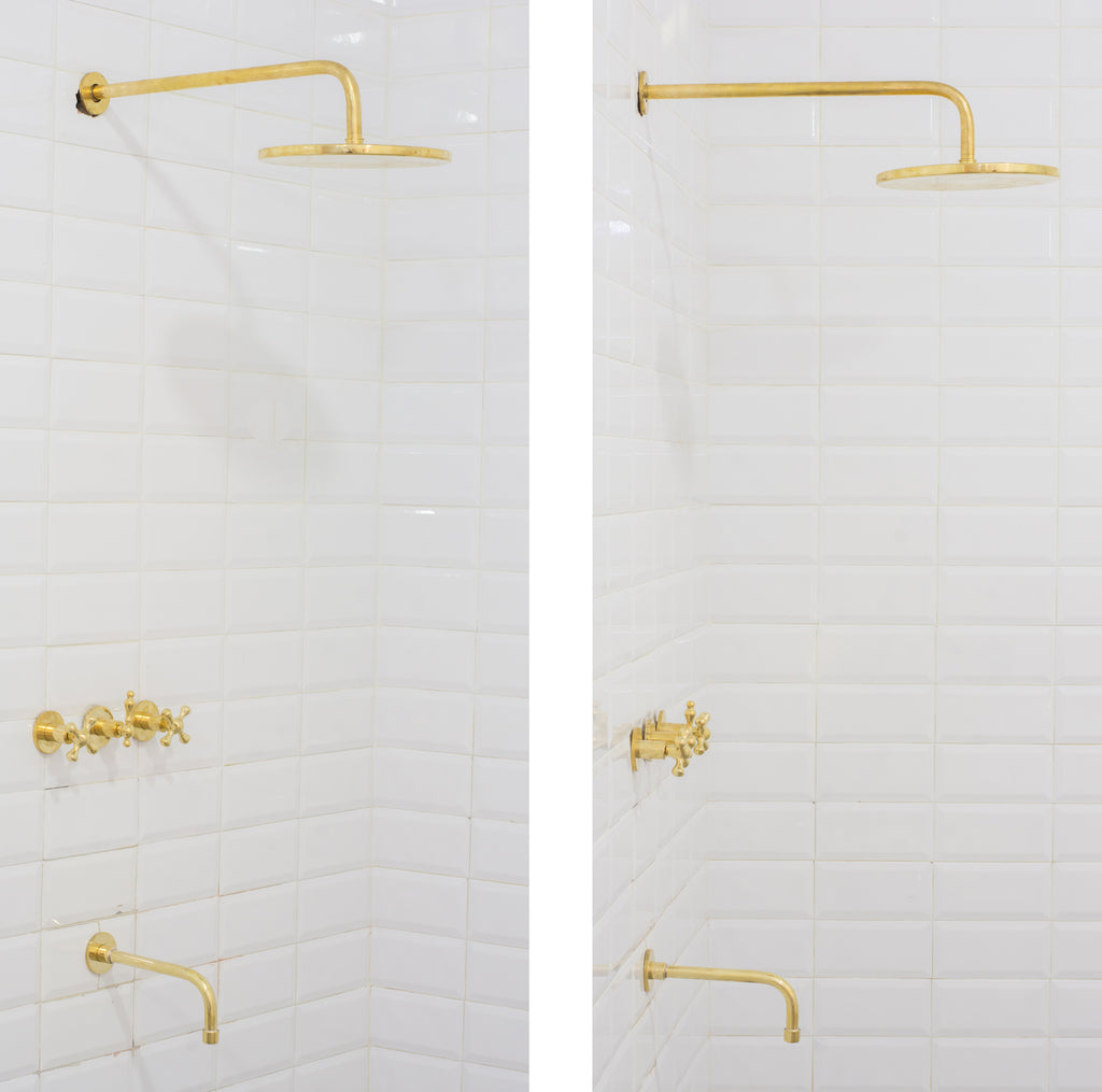 Antique Brass Shower Fixtures – Brass Shower Set
