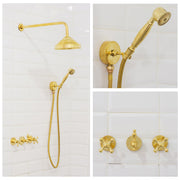 Brass Shower Fixtures – Dual Shower Head