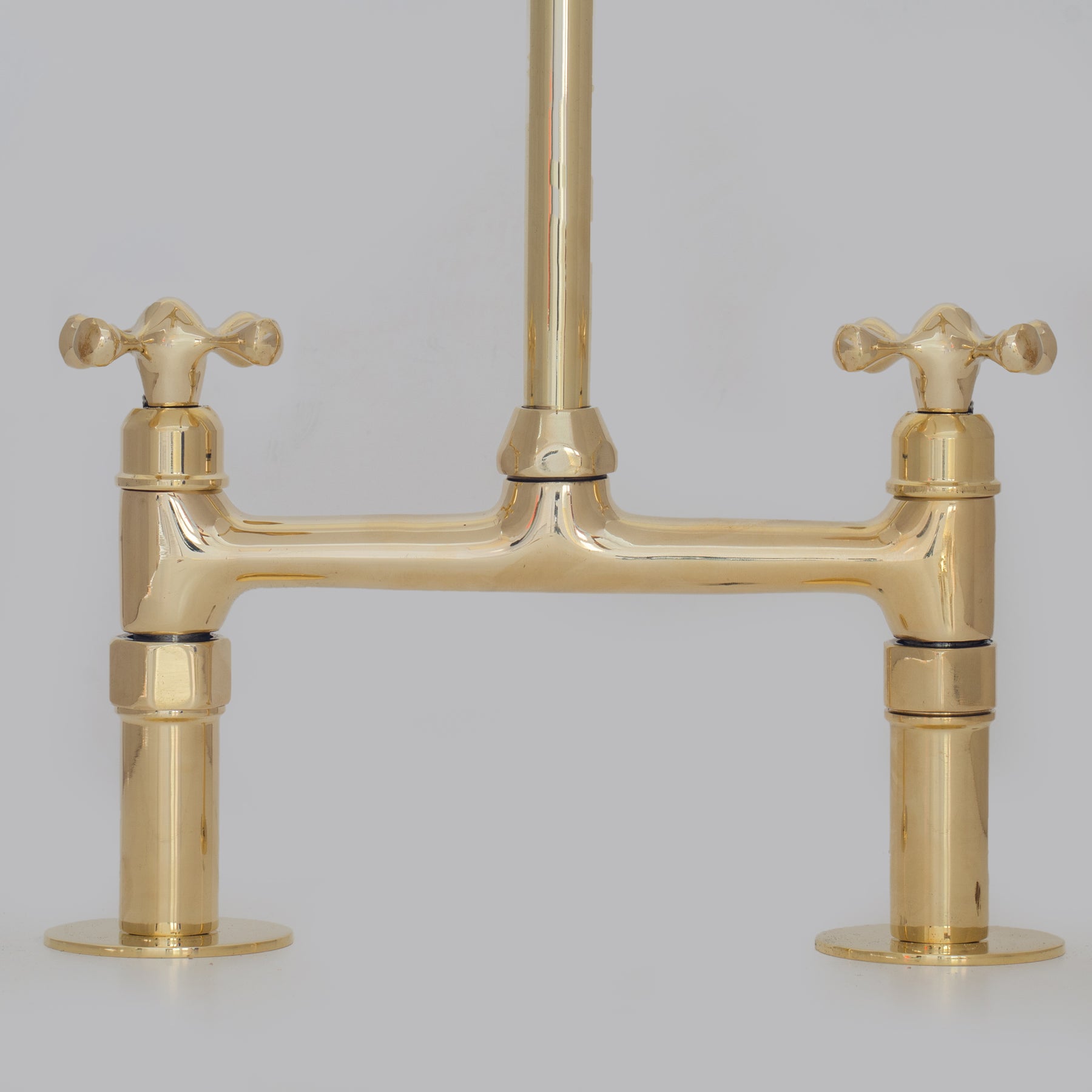 Faucet base and handle assembly detail