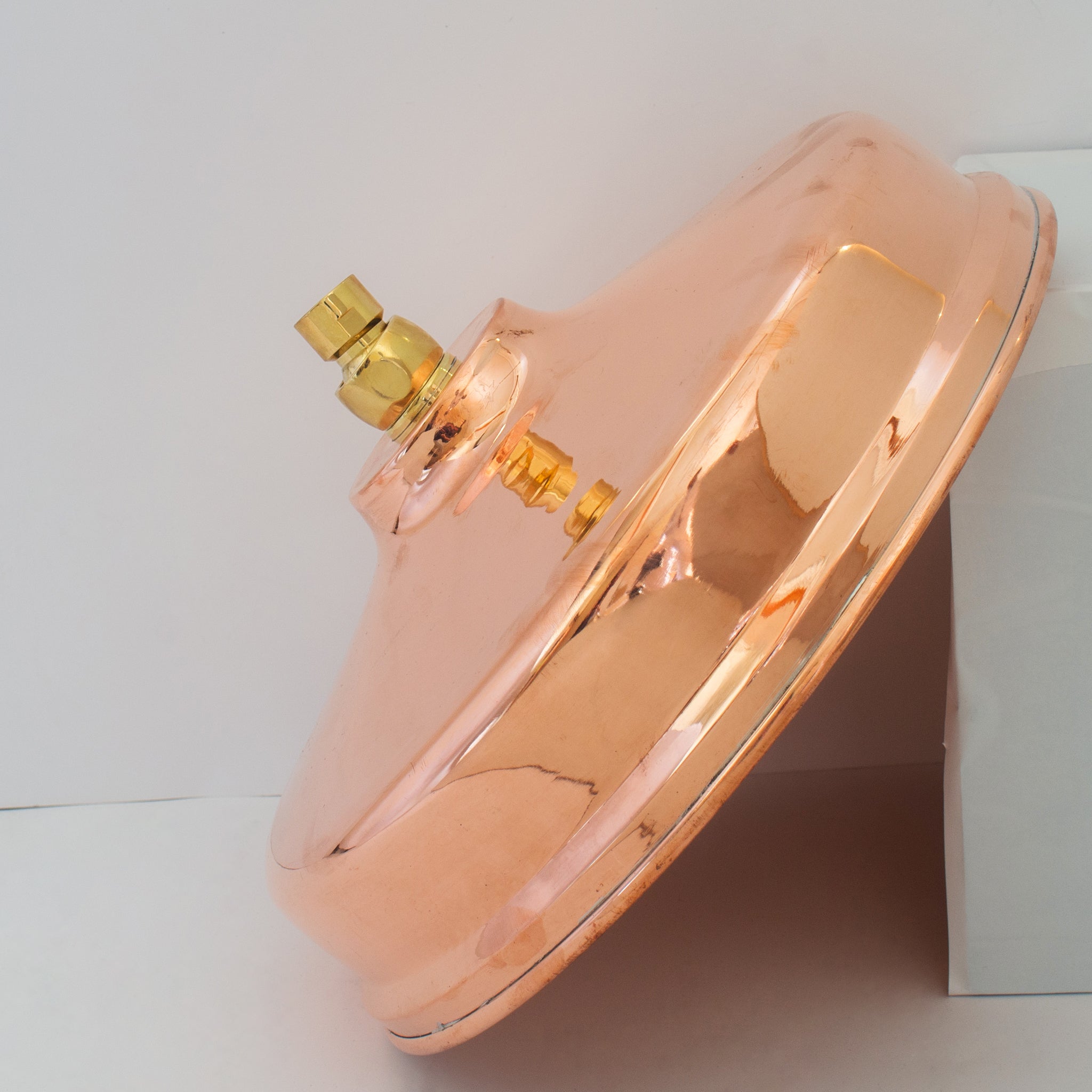 Unlacquered Copper Rain Shower Head | 12" Round