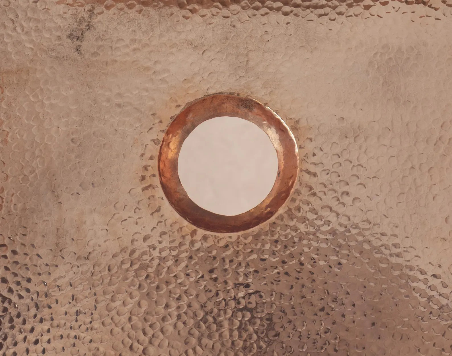 Solid Copper Undermount Hammered Sink, Copper Bar Sink Square, Copper Farmhouse Sink