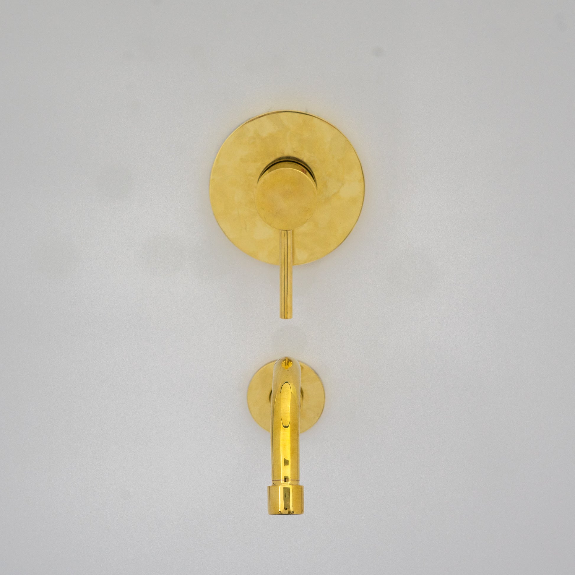Antique Brass Tub Filler, Wall Mount Solid Brass Tub Faucet