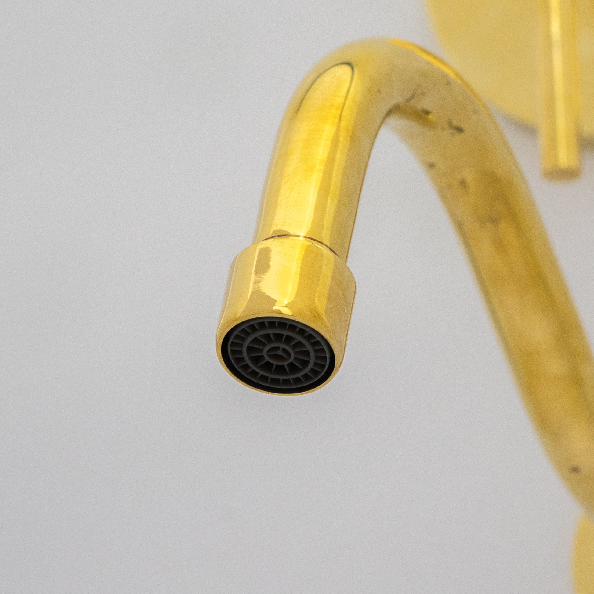 Antique Brass Tub Filler, Wall Mount Solid Brass Tub Faucet