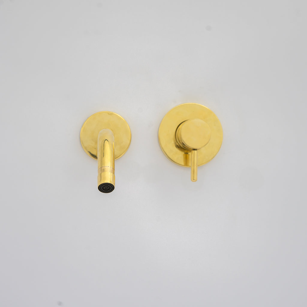 Heritage - Unlacquered Brass Bath Wall Mount Faucet