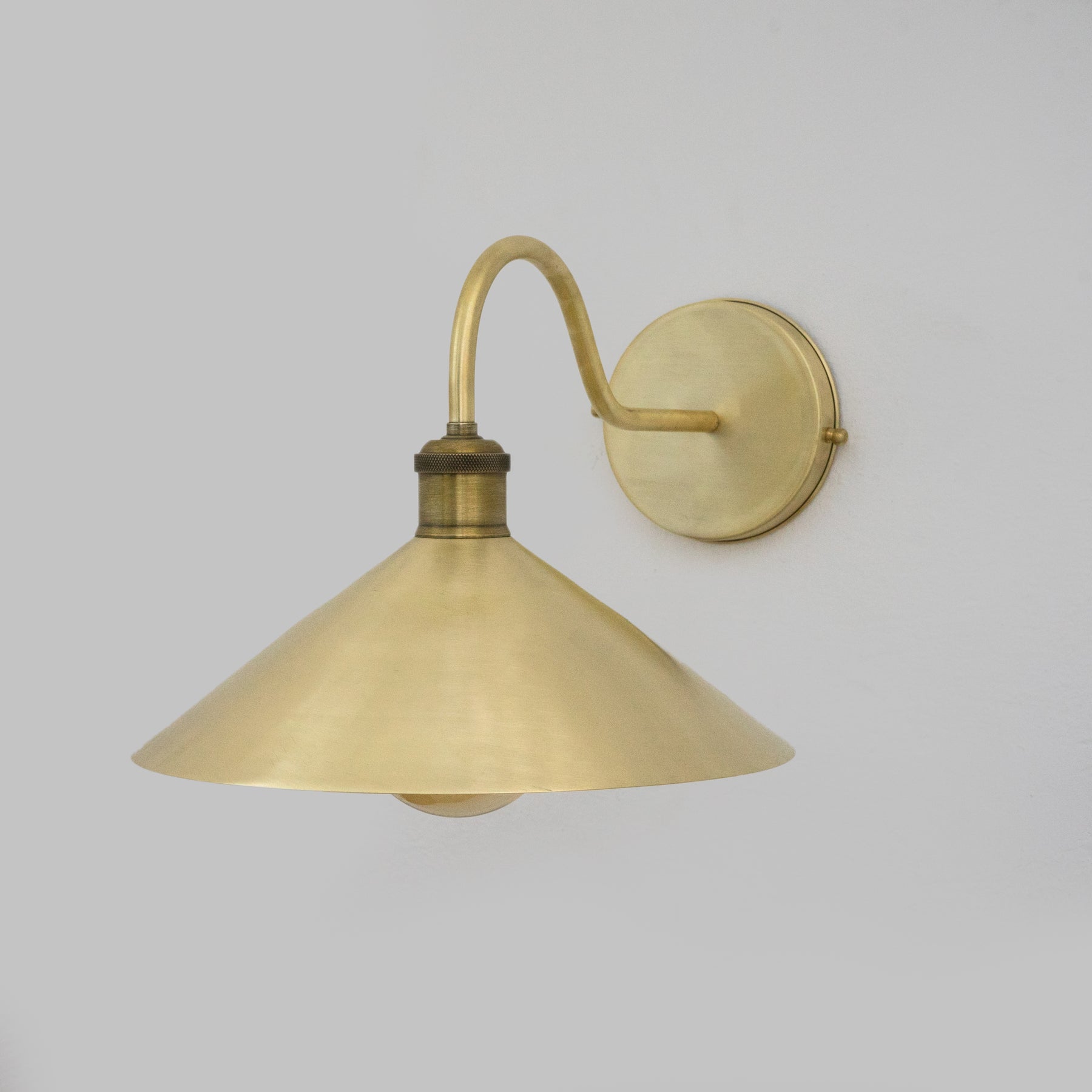 Brushed Brass Hallway Sconce – Wall Mount Lamp