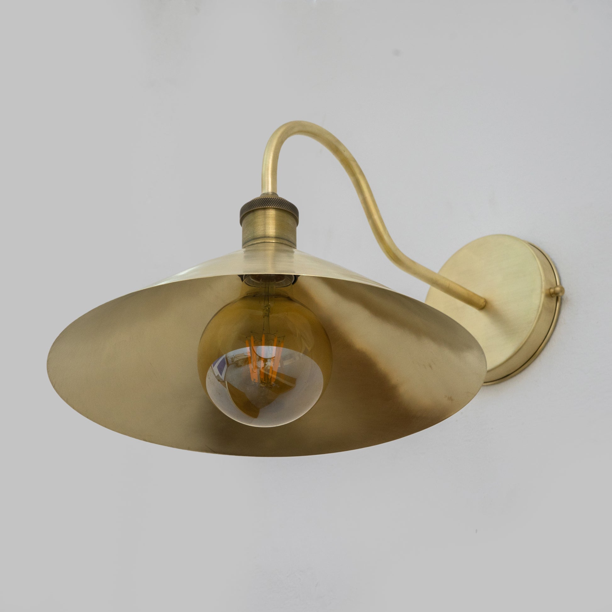 Brushed Brass Hallway Sconce, Wall Mount Lamp, Sconce Lighting Fixture