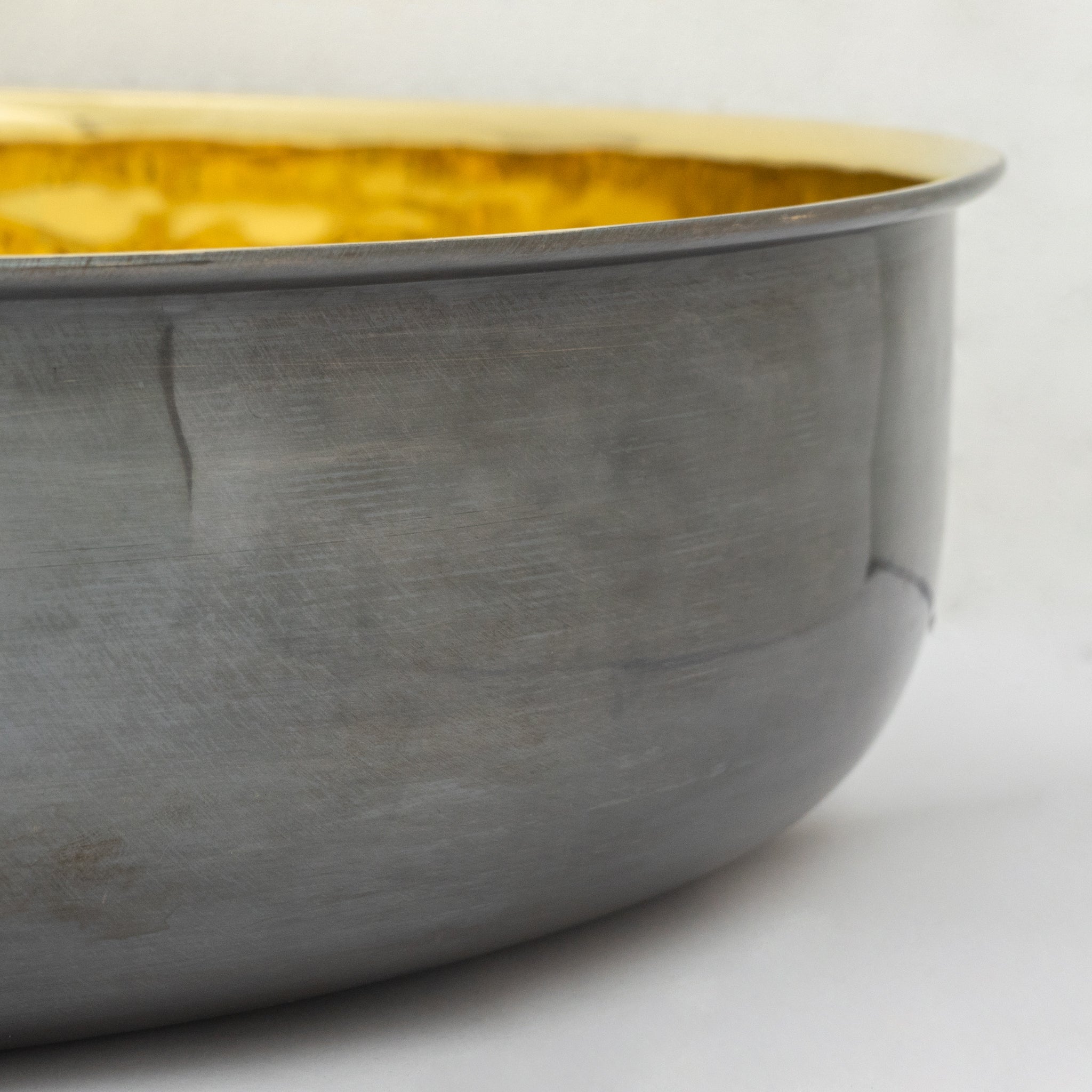 Lavabo de encimera de latón, bronce frotado con aceite, lavabo redondo de latón para baño.