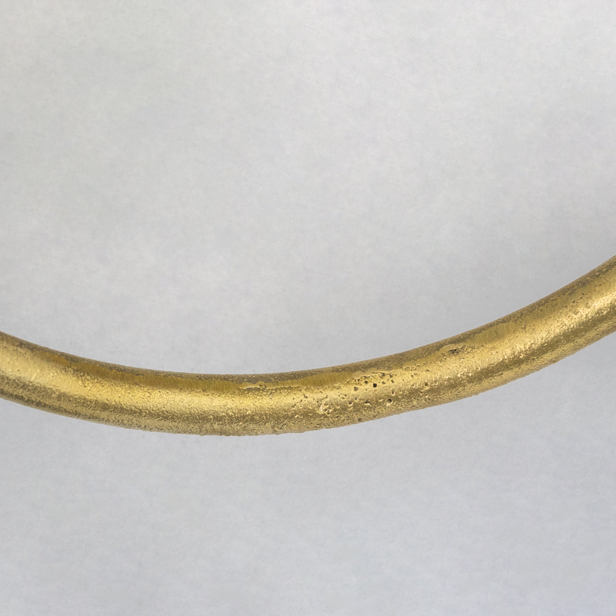 Unlacquered Brass Wall-Mounted Towel Ring Holder, Face Towel Hanger