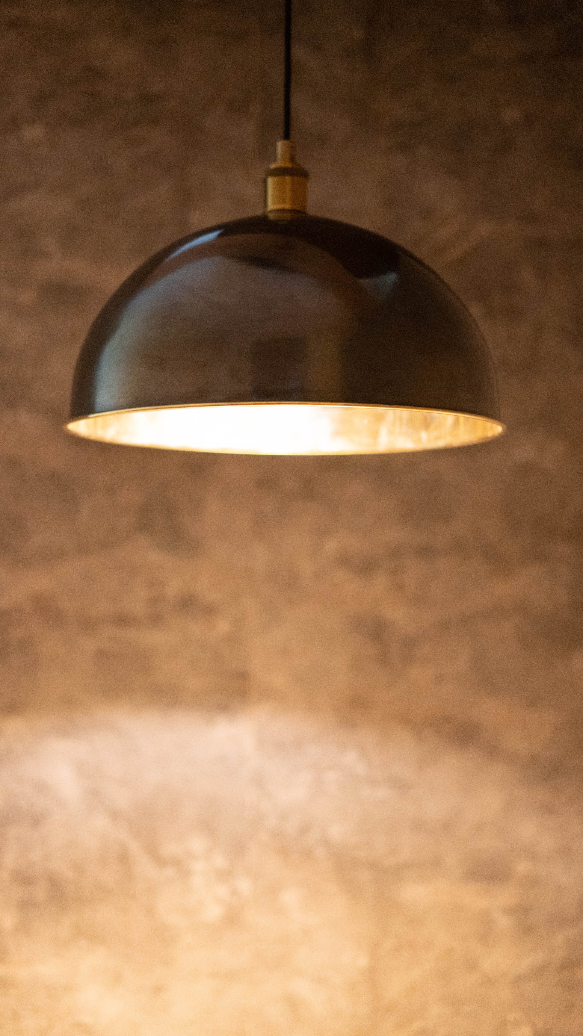 Antique Bronze Pendant Light, Bronze Dome Pendant, Antique Ceiling Lampshade