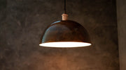 Dome - Oxidized Copper Pendant Light, Kitchen Island
