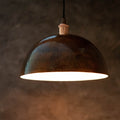 Dome - Oxidized Copper Pendant Light, Kitchen Island