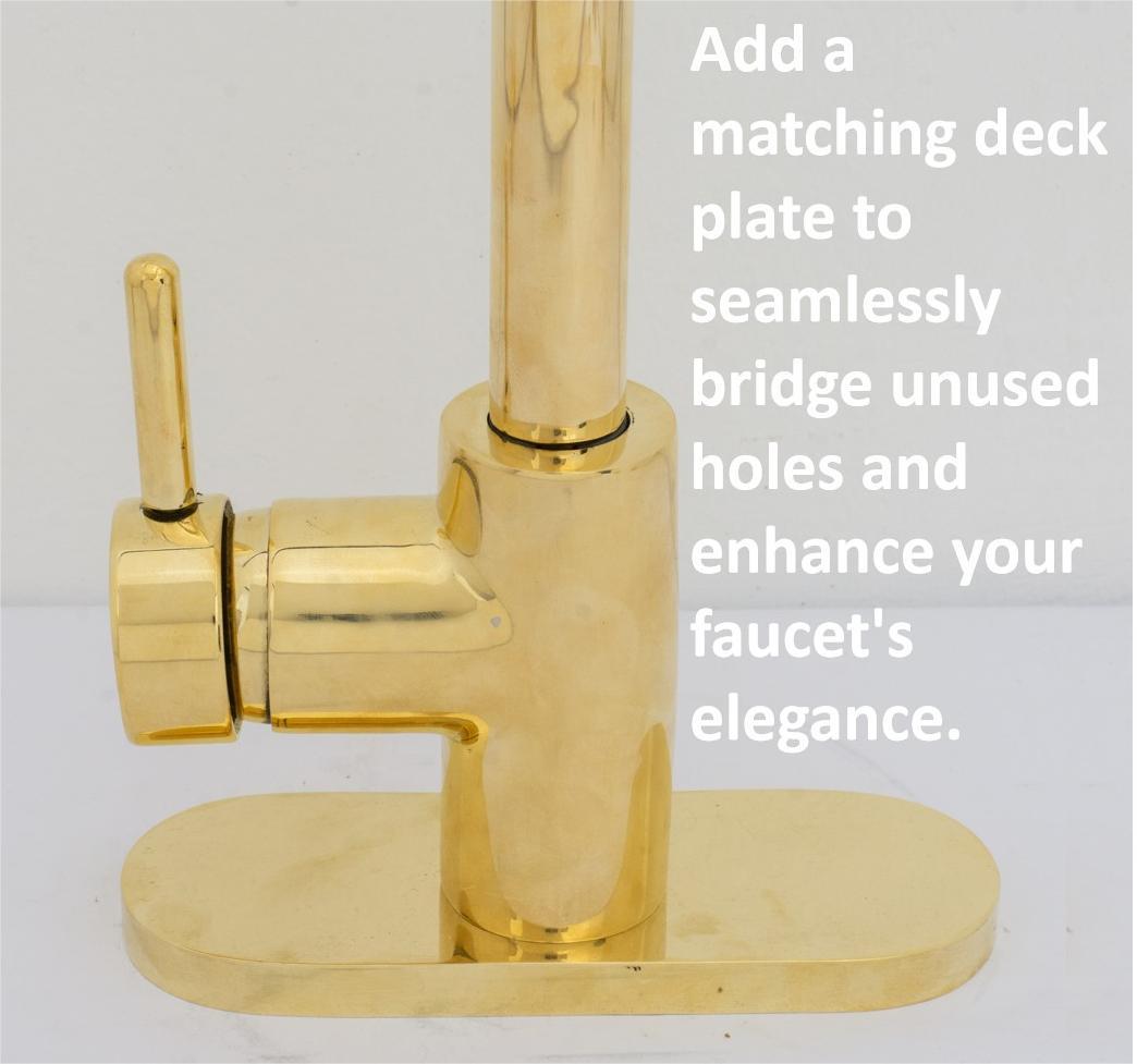 Unlacquered Brass Kitchen Faucet, Island Faucet, Antique Brass Sink Mixer Tap