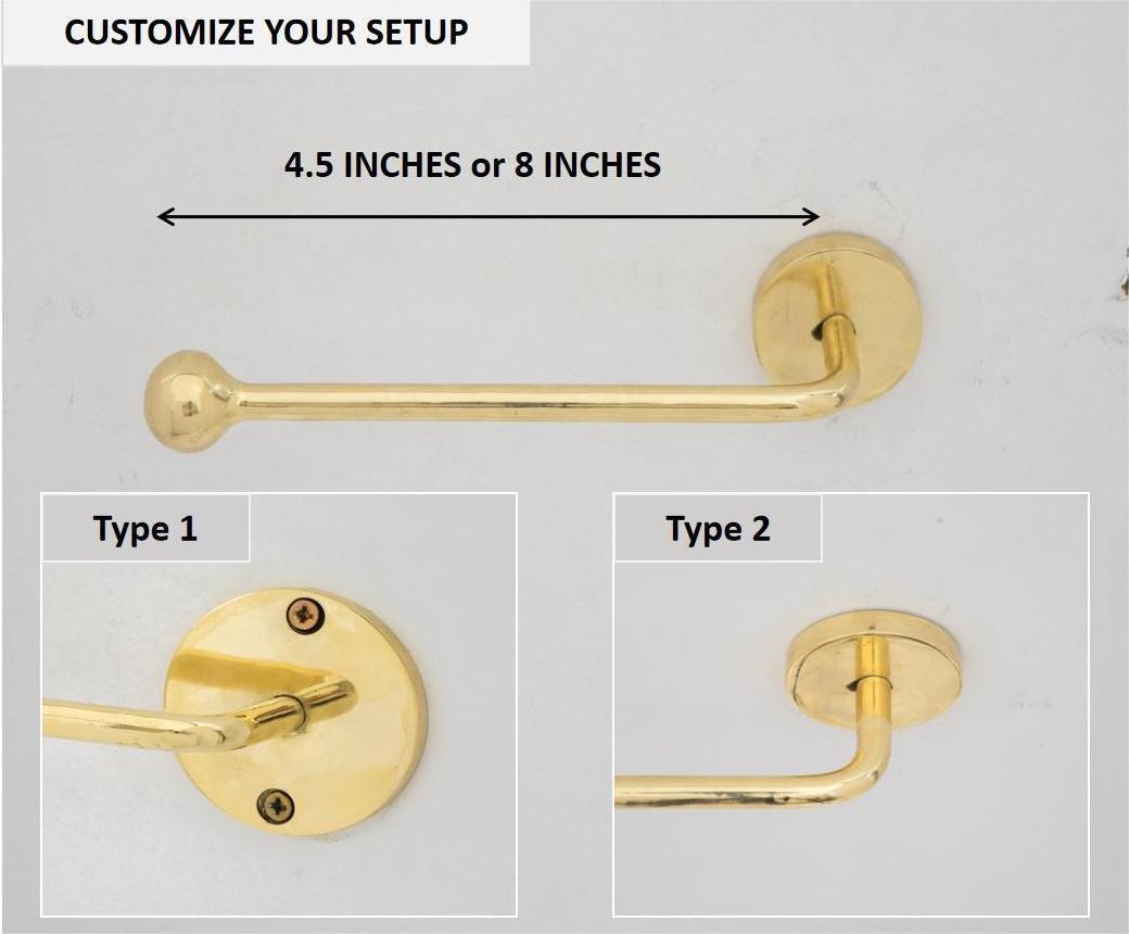 Solid Brass Toilet Paper Holder, Bathroom Tissue Holder