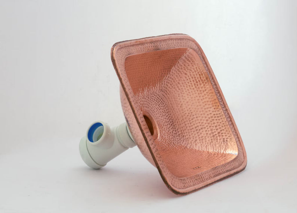 Hammered Copper Sink, Drop-in Brass Bathroom Sink, Antique Copper Sink, Bathroom Aged Copper sink