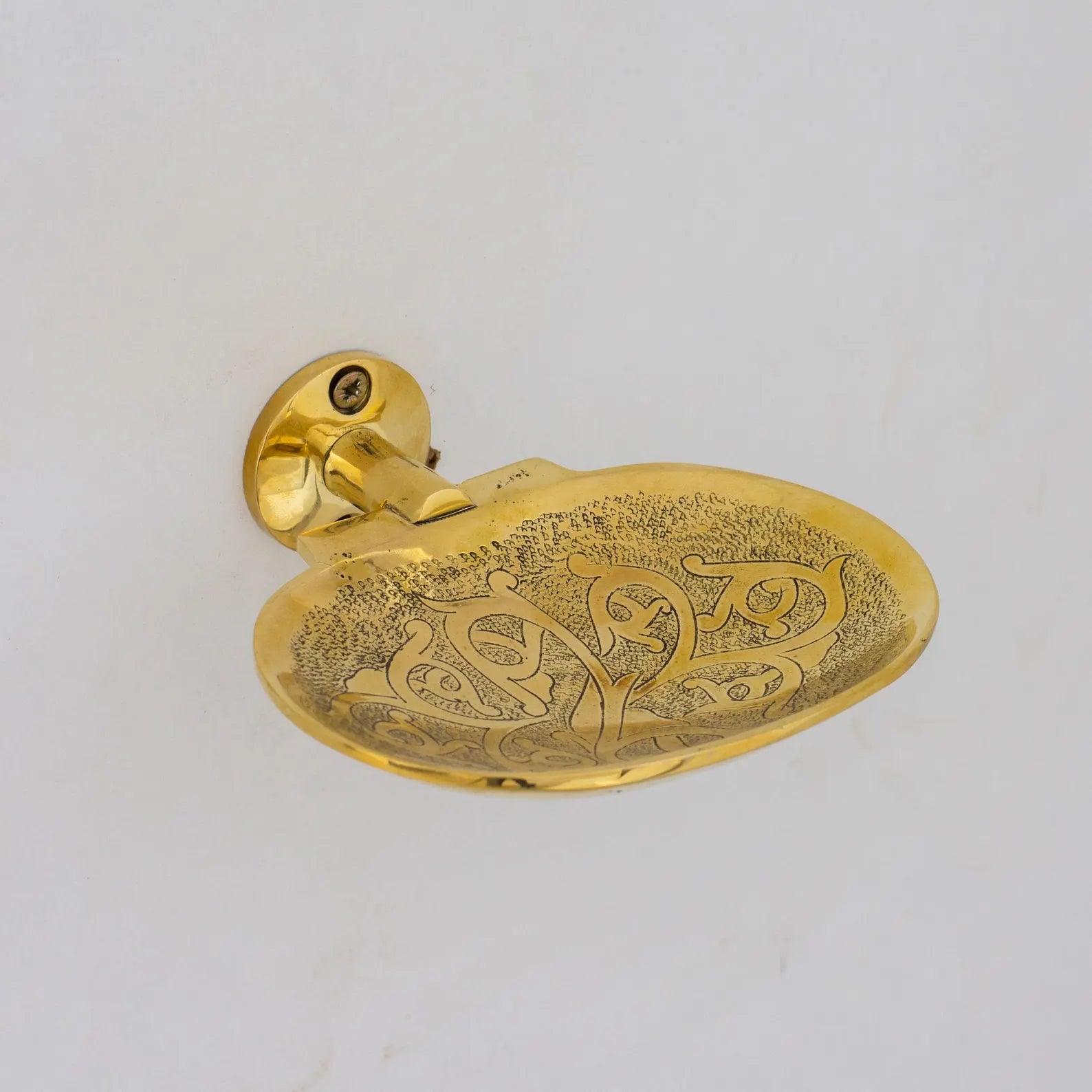 Solid Brass Shower Soap Holder Bathroom Hardware,  Engraved Wall Mounted Soap Dish
