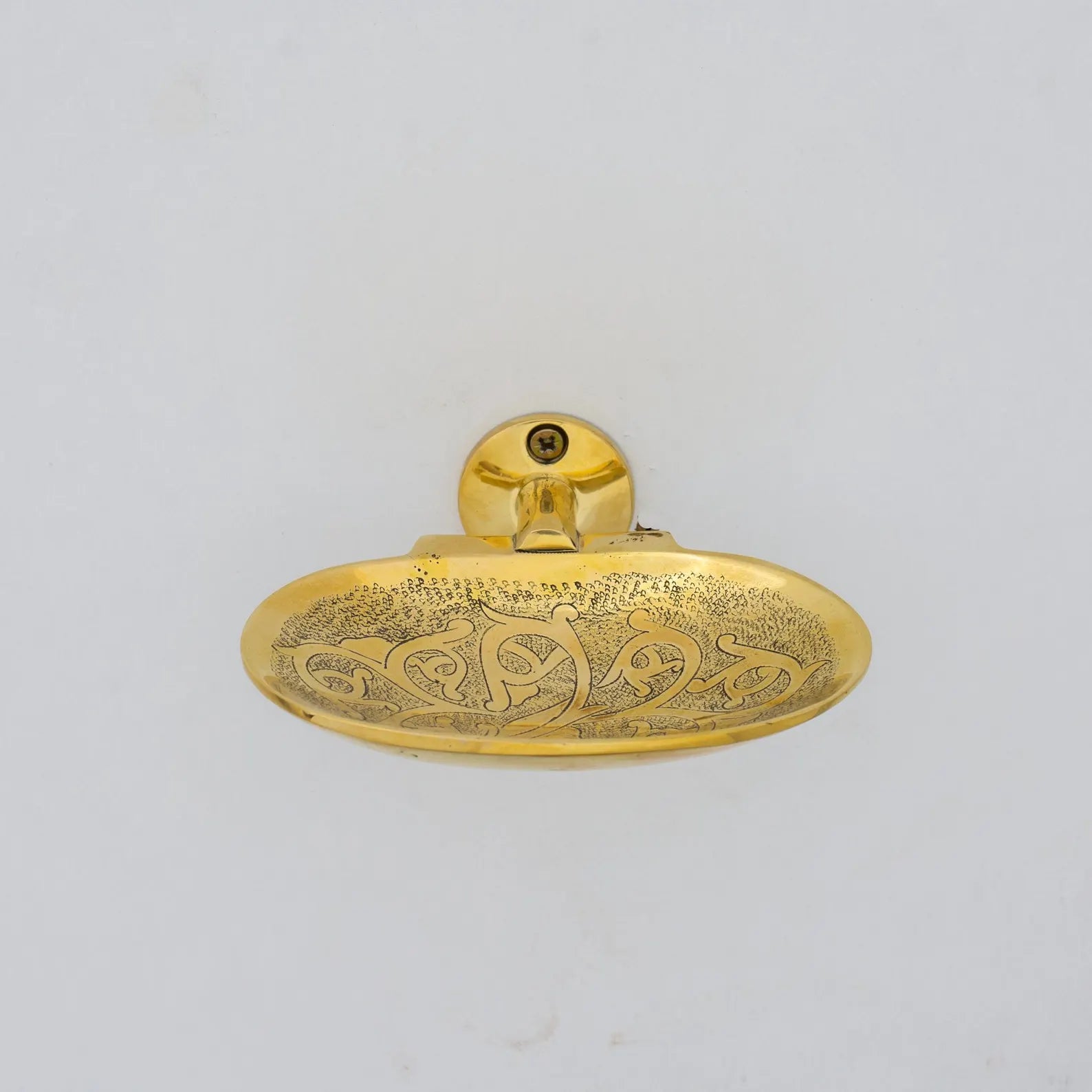 Solid Brass Shower Soap Holder Bathroom Hardware,  Engraved Wall Mounted Soap Dish