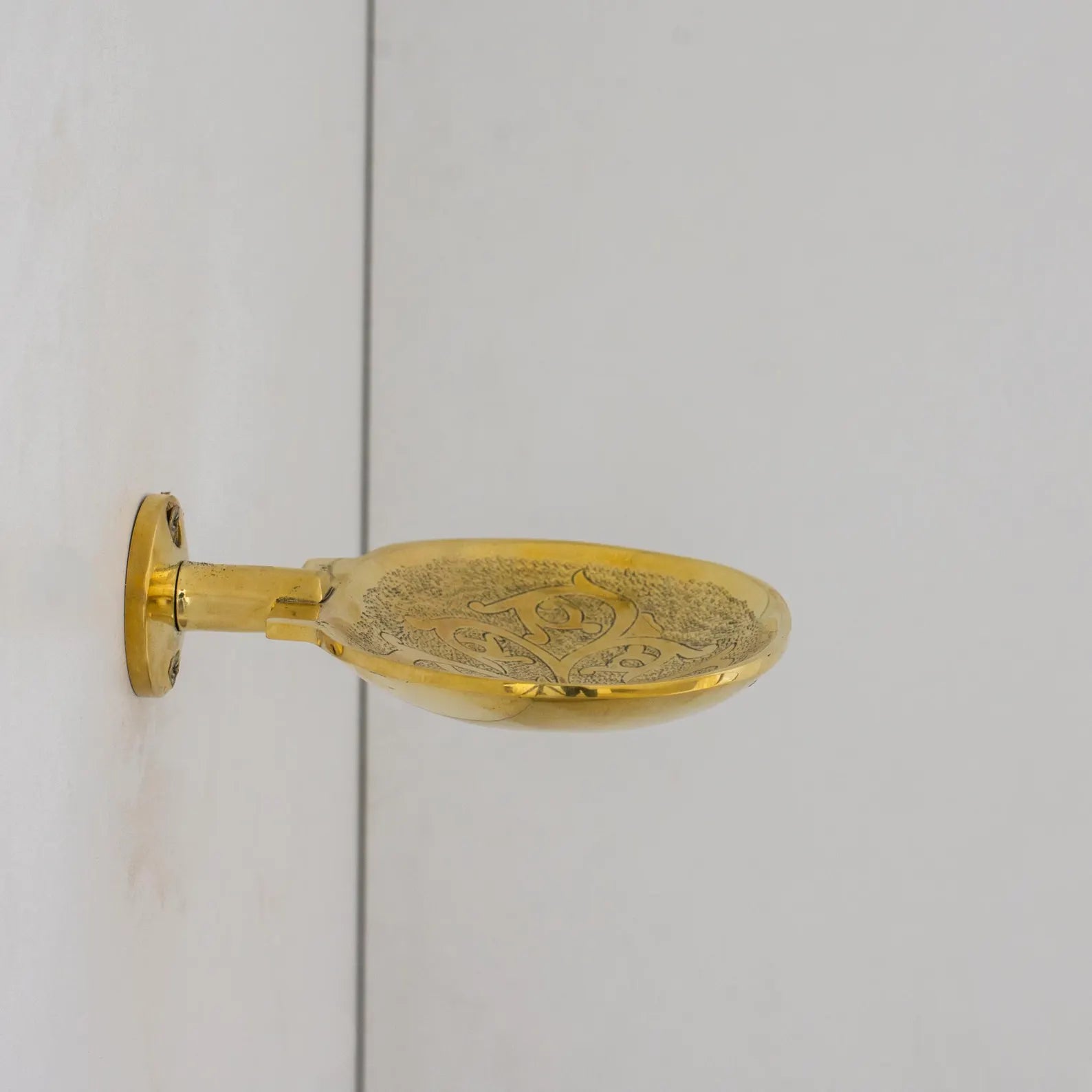 Solid Brass Shower Soap Holder Bathroom Hardware,  Engraved Wall Mounted Soap Dish