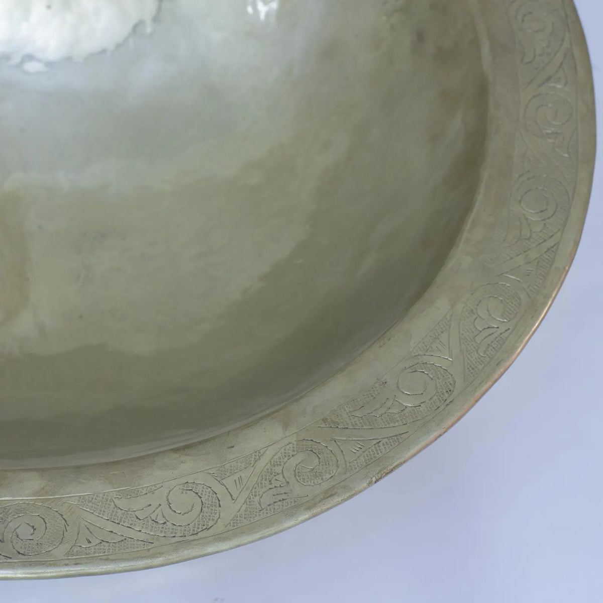 German Silver Vessel Sink, Top Mount Basin Sink, Vanity Washbasin, Oval Sink Silver