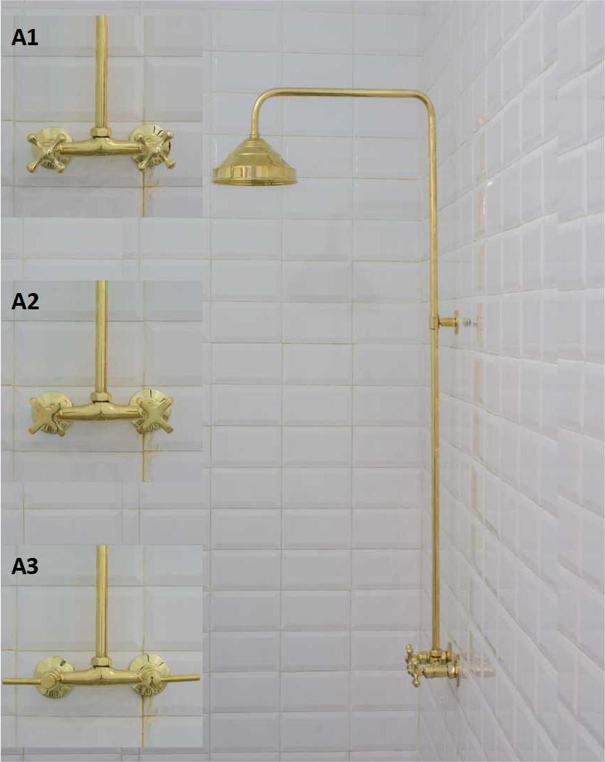 Antique Brass Shower Fixtures – Brass Shower System