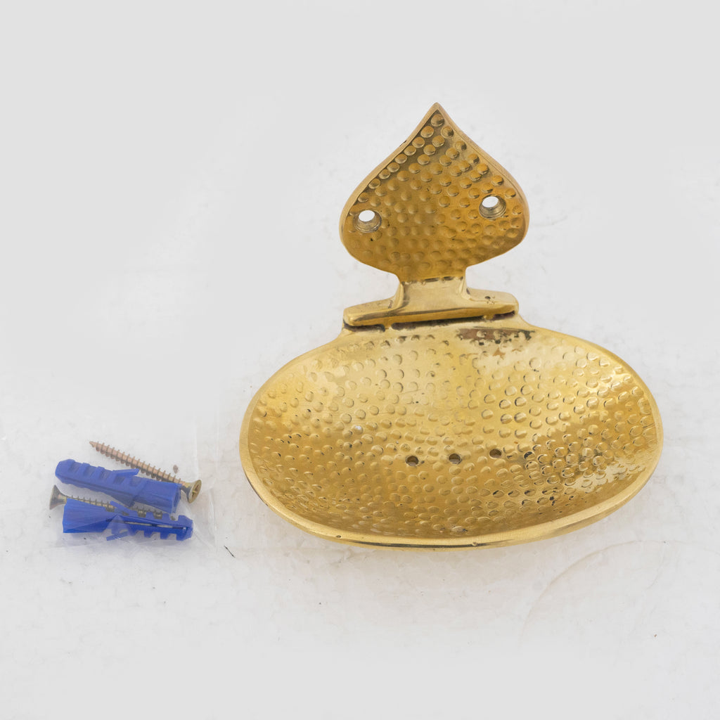 Unlacquered brass Soap Dish, Hammered Brass Soap Holder, Shower Soap Holder