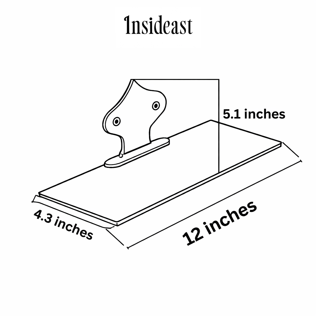 Estante flotante de latón macizo martillado, portabotellas para baño, estante de montaje en pared de latón