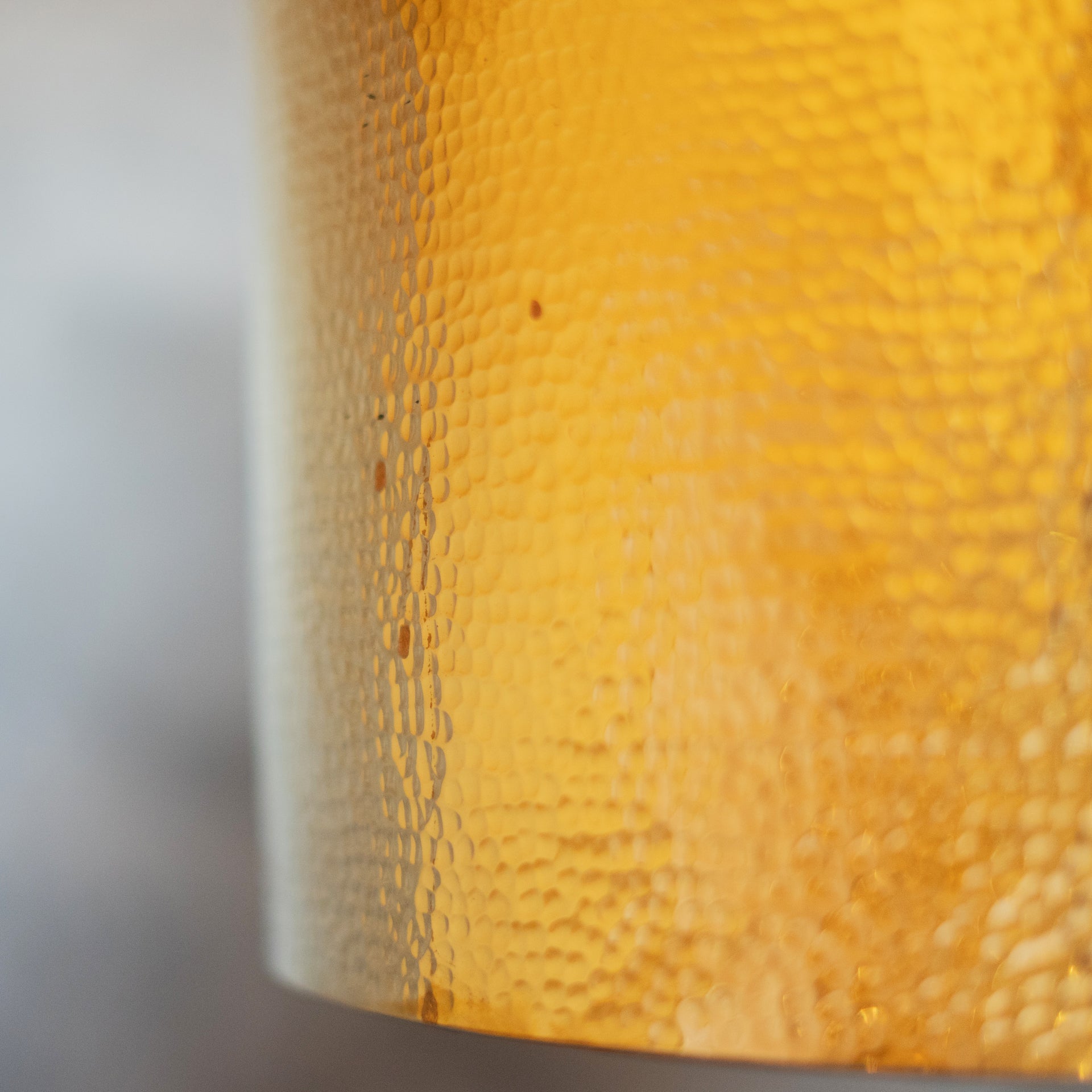 Hammered Brass Cylinder Pendant Light, Unlacquered Brass Pendant Light