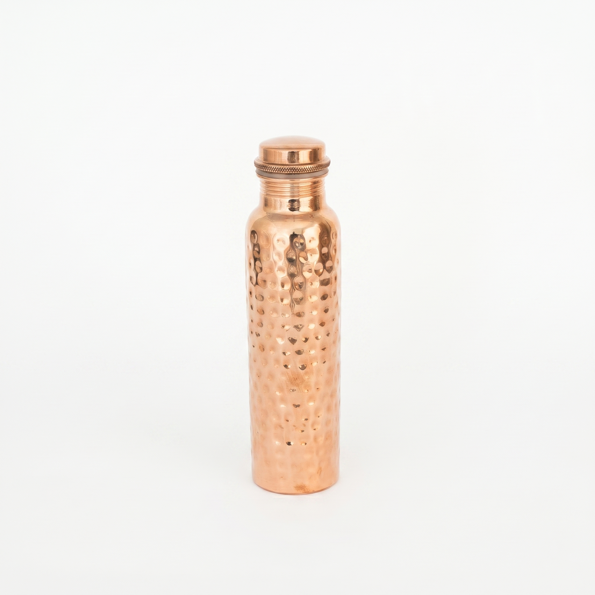 Hand-Hammered Pure Copper Water Bottle | Ayurvedic Wellness Vessel