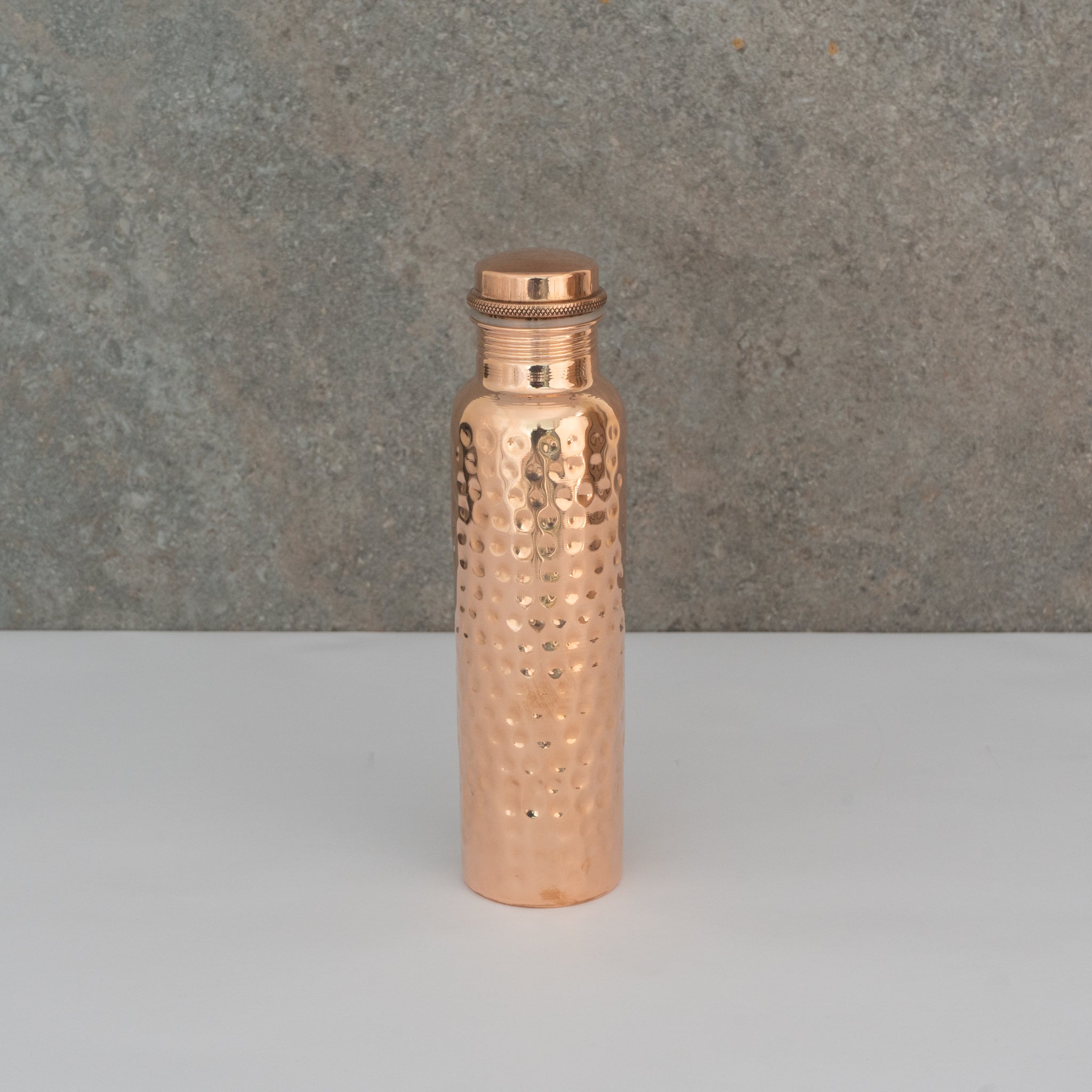 Hand-Hammered Pure Copper Water Bottle | Ayurvedic Wellness Vessel