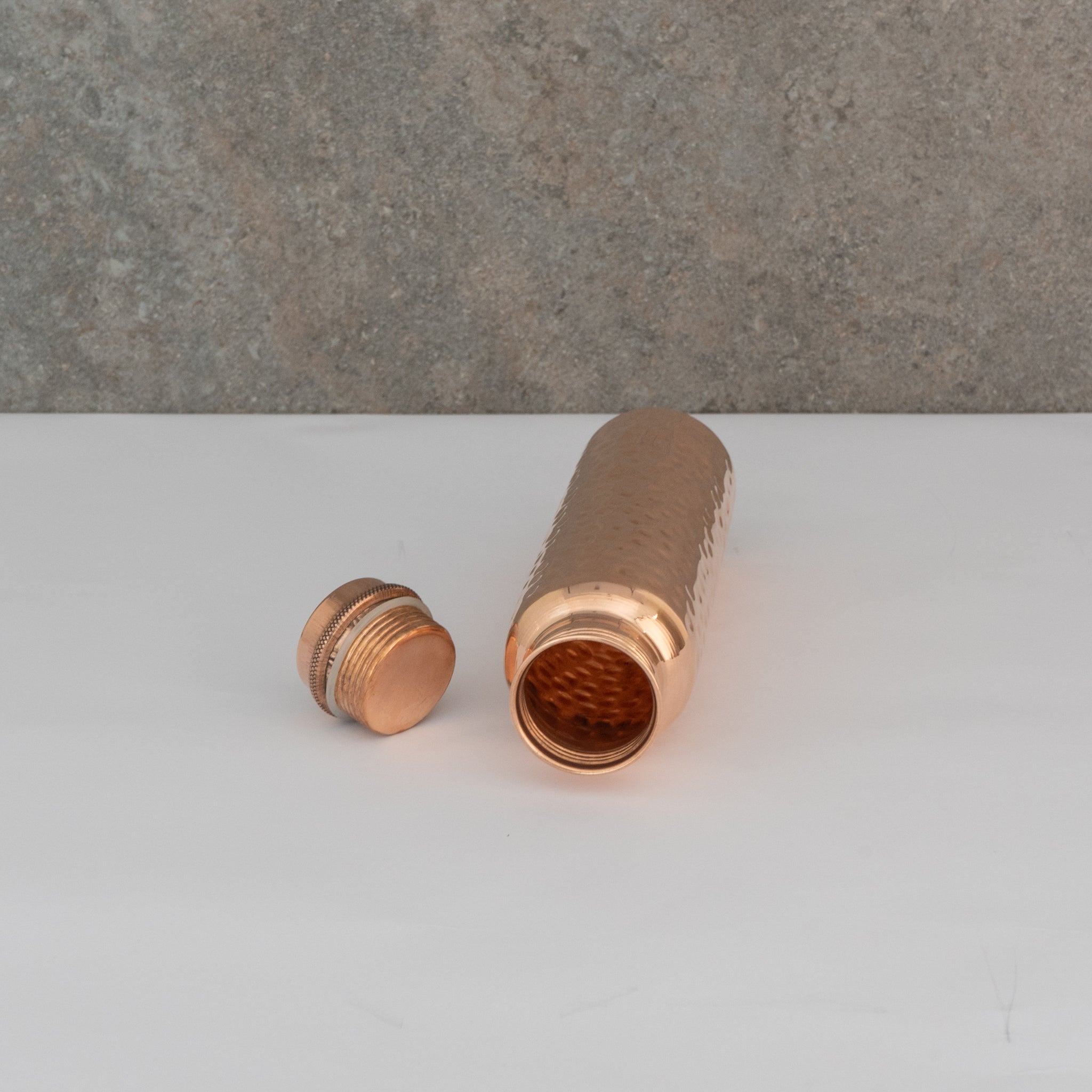 Hand-Hammered Pure Copper Water Bottle | Ayurvedic Wellness Vessel