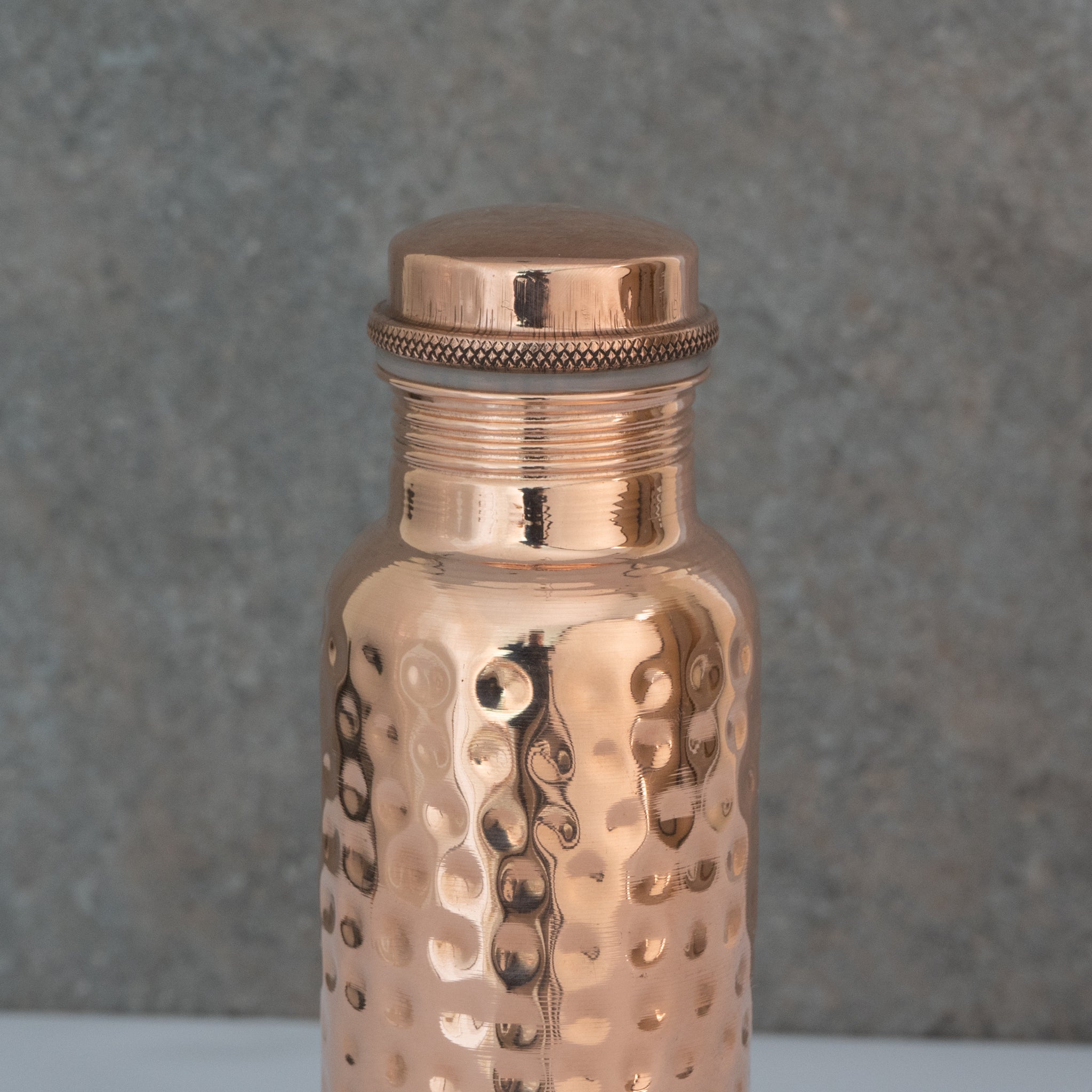 Hand-Hammered Pure Copper Water Bottle | Ayurvedic Wellness Vessel