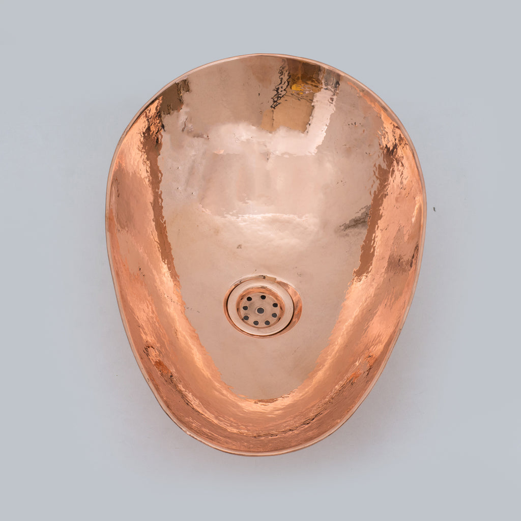 Handcrafted Solid Copper Vessel Sink, Vanity Top Mount Sink, Bathroom Copper Basin, Freestanding Sink Copper