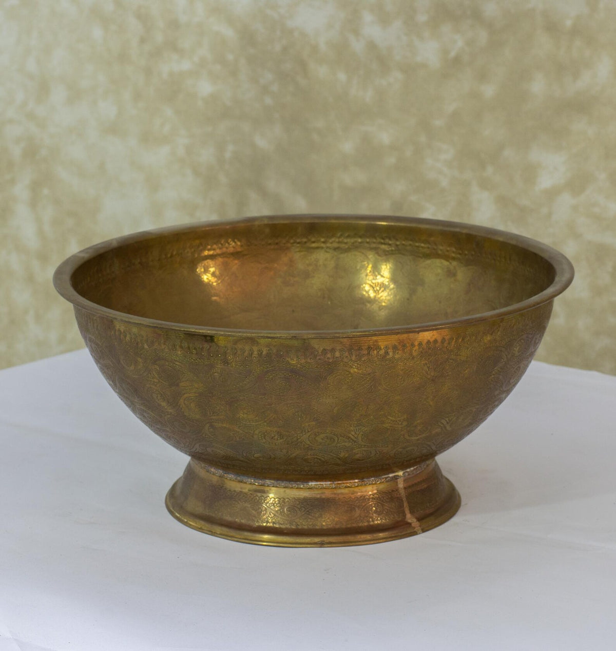 Handcrafted Aged Brass Vessel Sink, Countertop Bowl Sink, Antique Washbasin