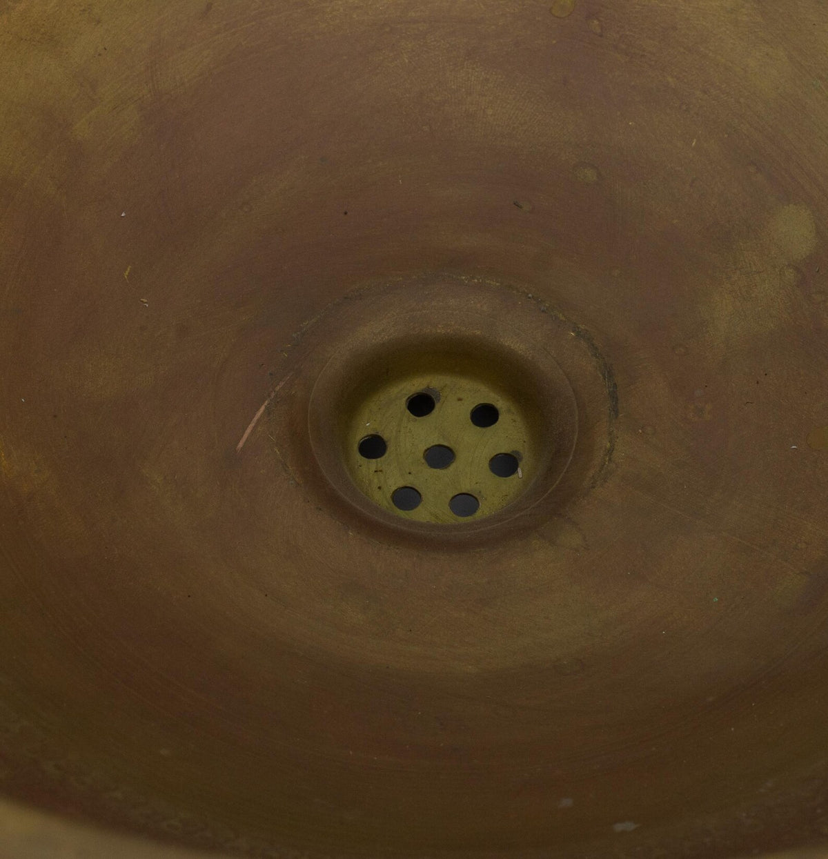 Handcrafted Aged Brass Vessel Sink, Countertop Bowl Sink, Antique Washbasin