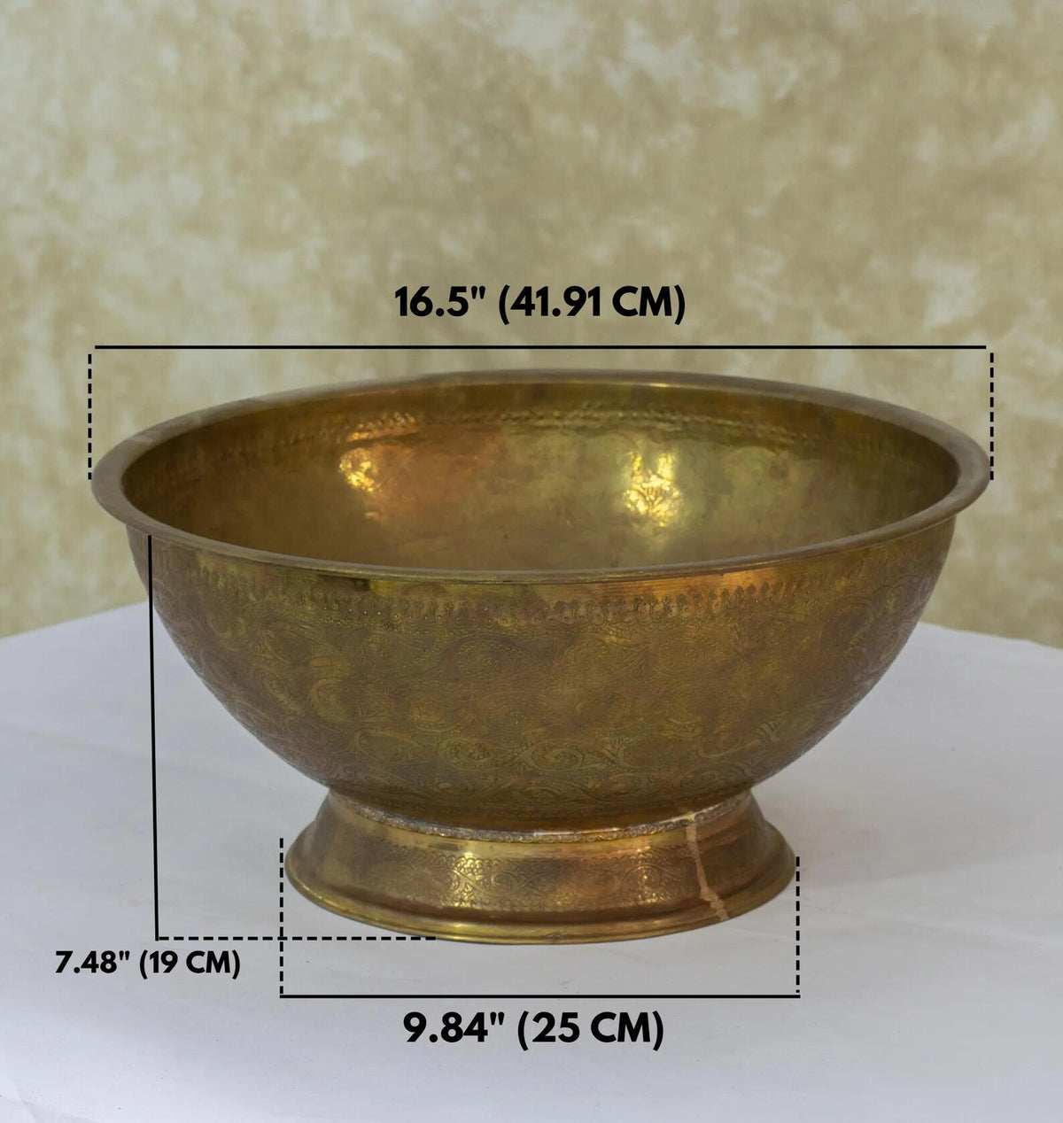 Handcrafted Aged Brass Vessel Sink, Countertop Bowl Sink, Antique Washbasin