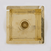 Handcrafted Polished Square Sink — Undermount Basin - Insideast