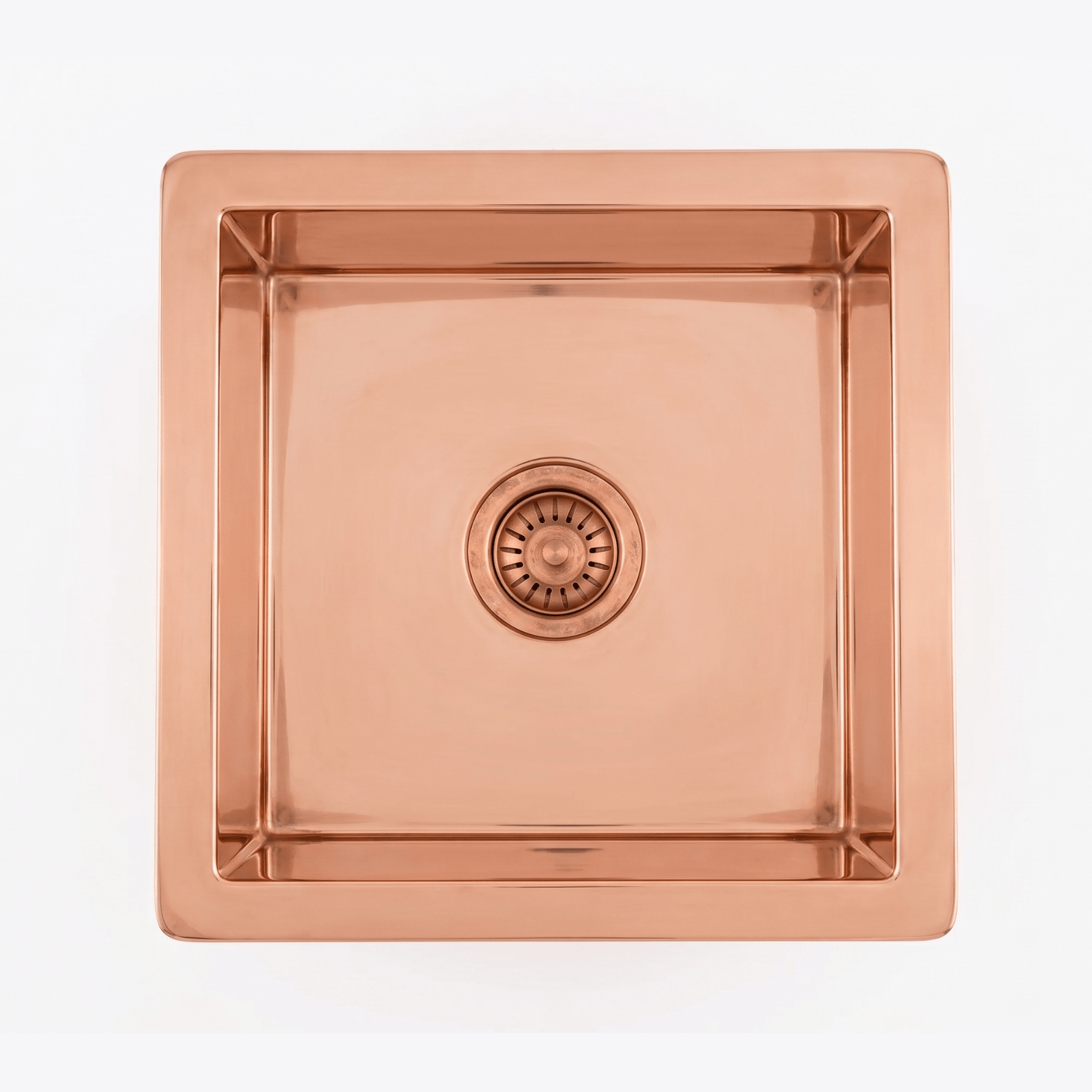 Handcrafted Polished Square Sink — Undermount Basin - Insideast