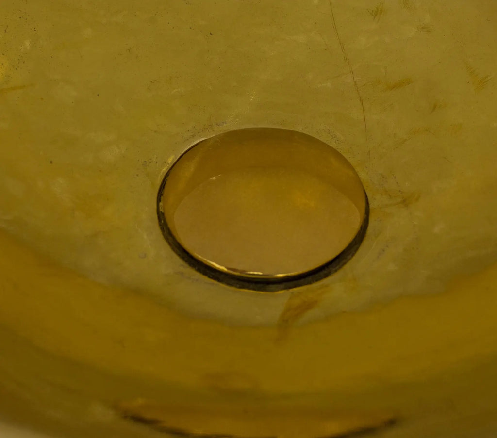 Handcrafted Solid Brass Drop-in Sink, Bathroom Sink, Round Sink, Drop-in Basin Sink
