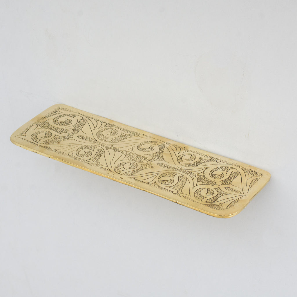 Handcrafted Solid Brass Floating Shelf, Bathroom Shelf Brass, Wall Mount Bathroom Soap Holder
