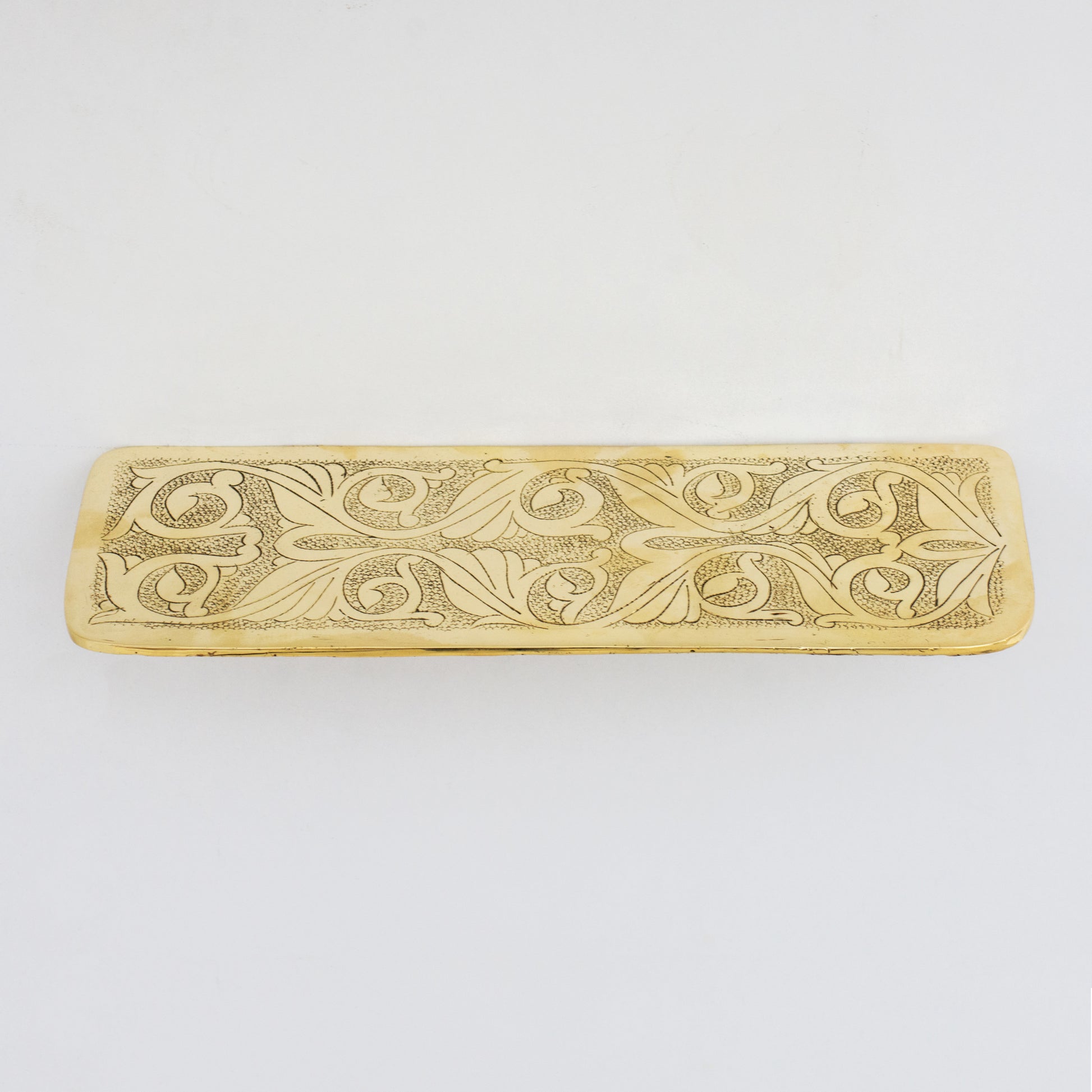 Handcrafted Solid Brass Floating Shelf, Bathroom Shelf Brass, Wall Mount Bathroom Soap Holder