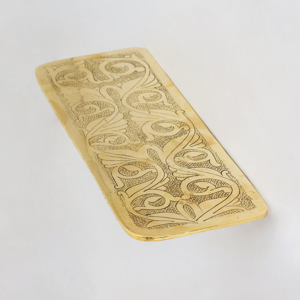 Estante flotante de latón macizo hecho a mano, estante de baño de latón, soporte de jabón de baño de montaje en pared