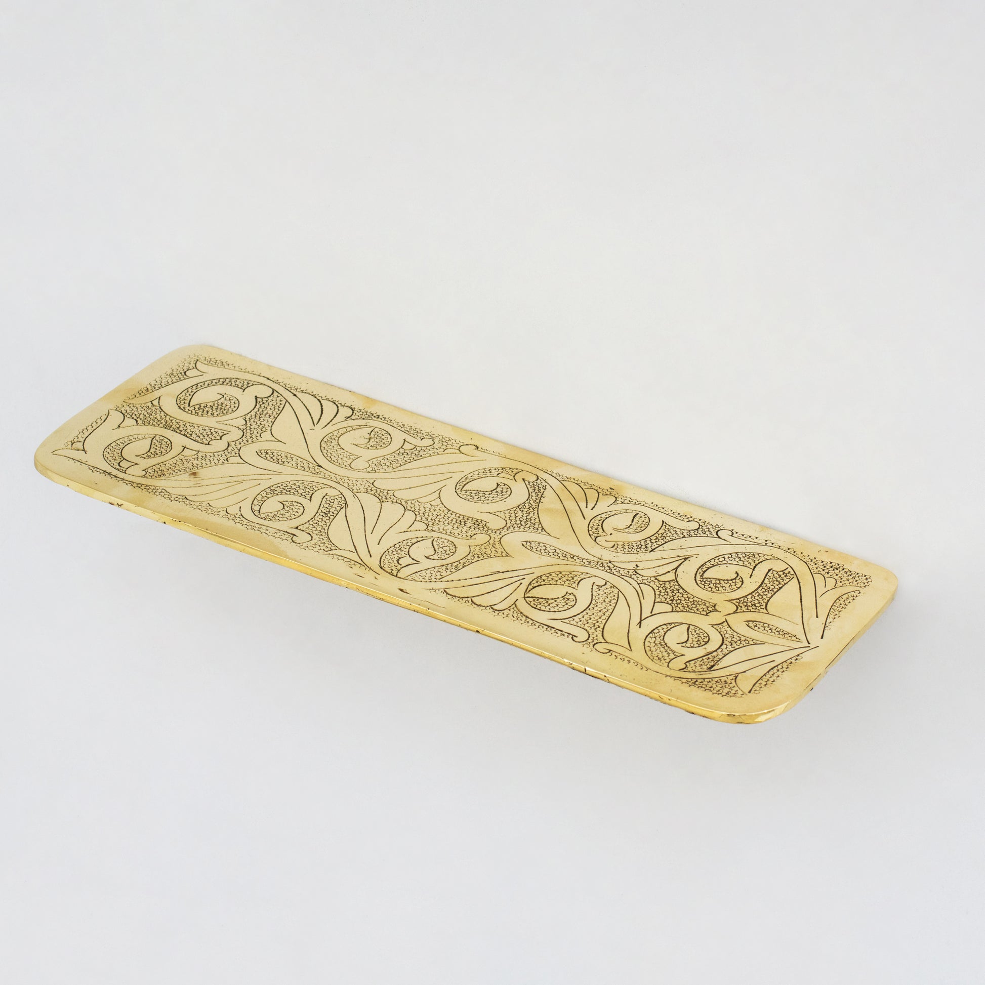 Handcrafted Solid Brass Floating Shelf, Bathroom Shelf Brass, Wall Mount Bathroom Soap Holder